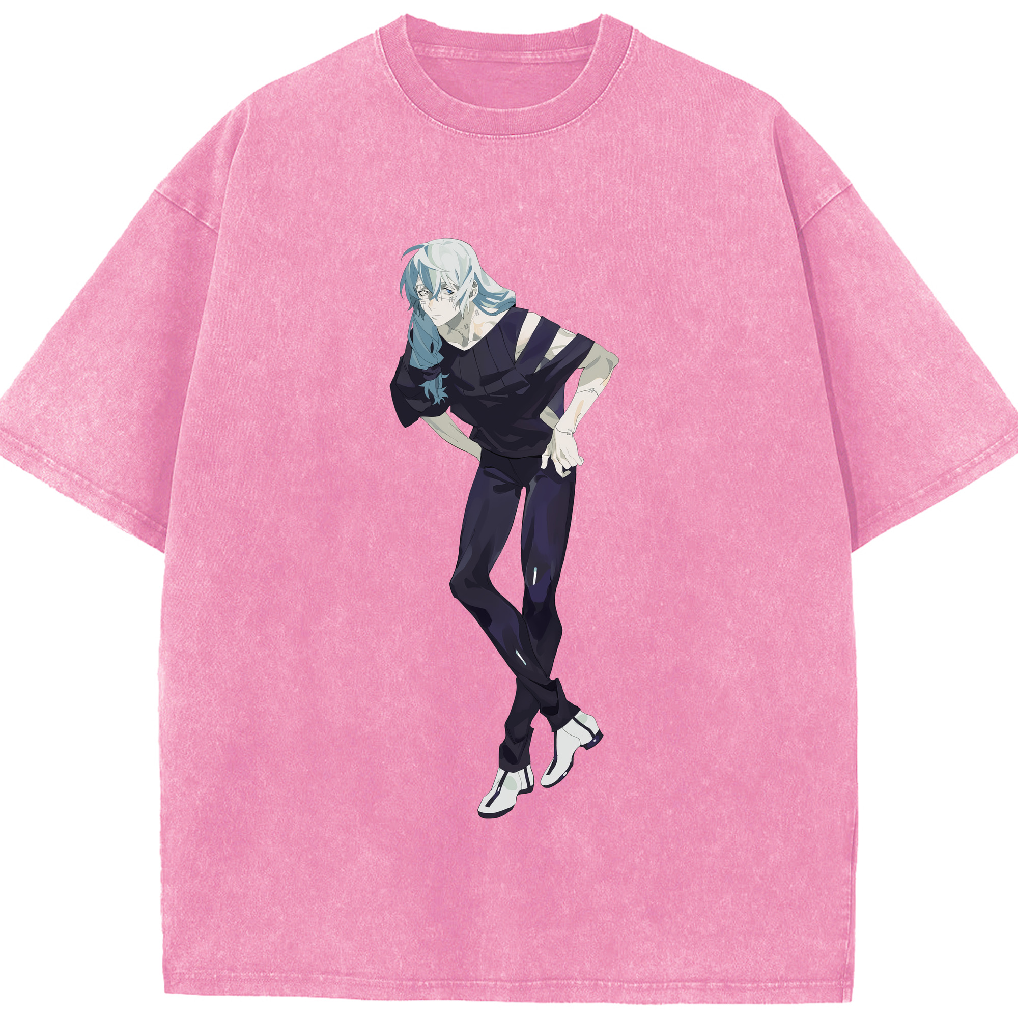 （画像用） 呪術廻戦 Jujutsu Kaisen 綿100% ヴィンテージ風 半袖Tシャツ（フロントプリント）